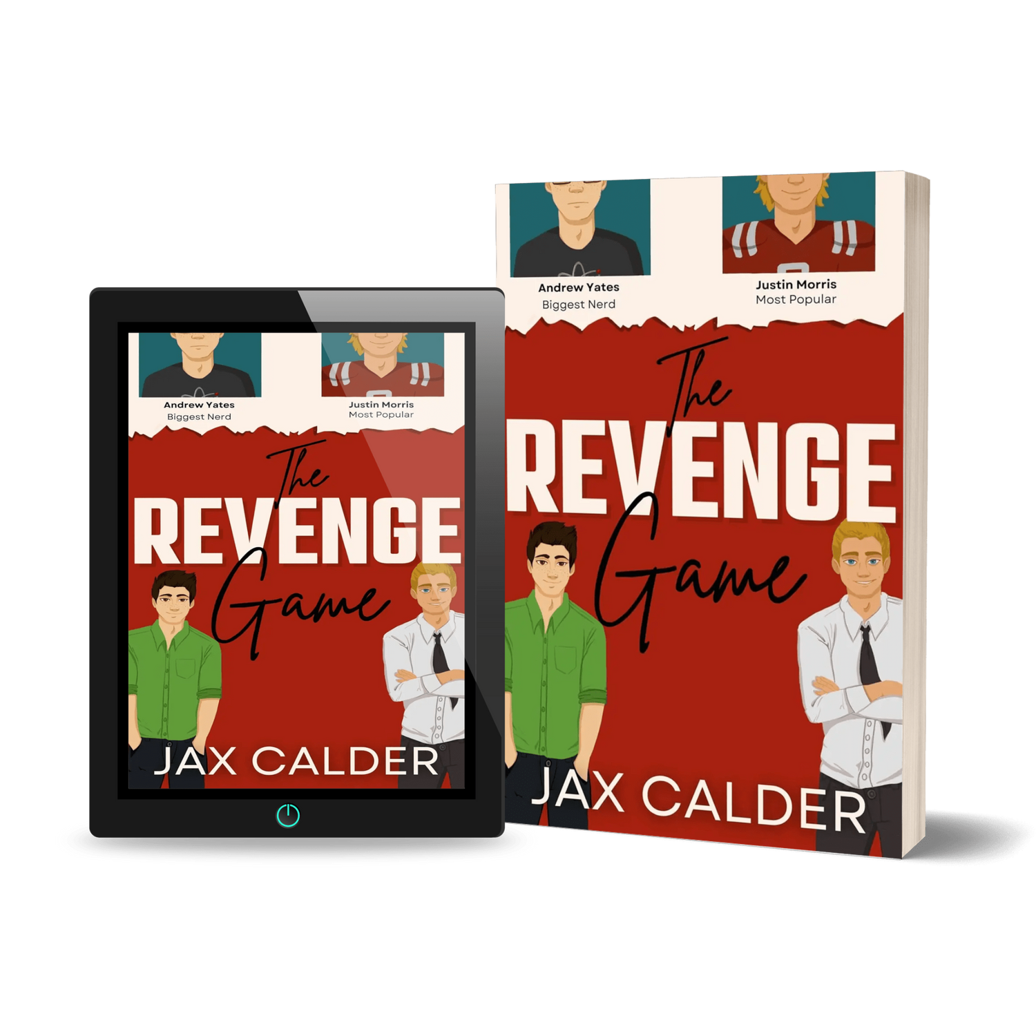 Cover of The Revenge Game paperback book and ebook
